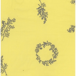 Embroidered Mimosa Pattern - Lawn